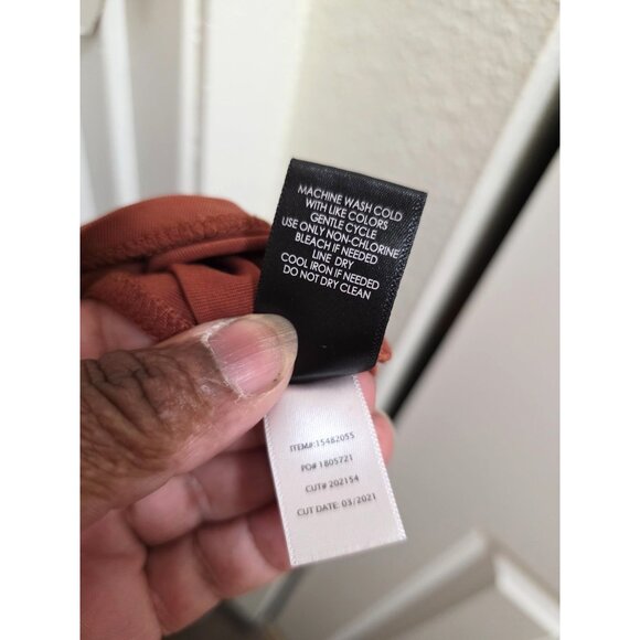 Torrid Rust Brown Midi Dress Zipper Front Drawstring Waist & Rolled Sleeves Size - Picture 10 of 10